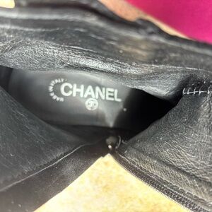 CHANEL replica boots with CC turnlock silver hardware- EUC-  size 40